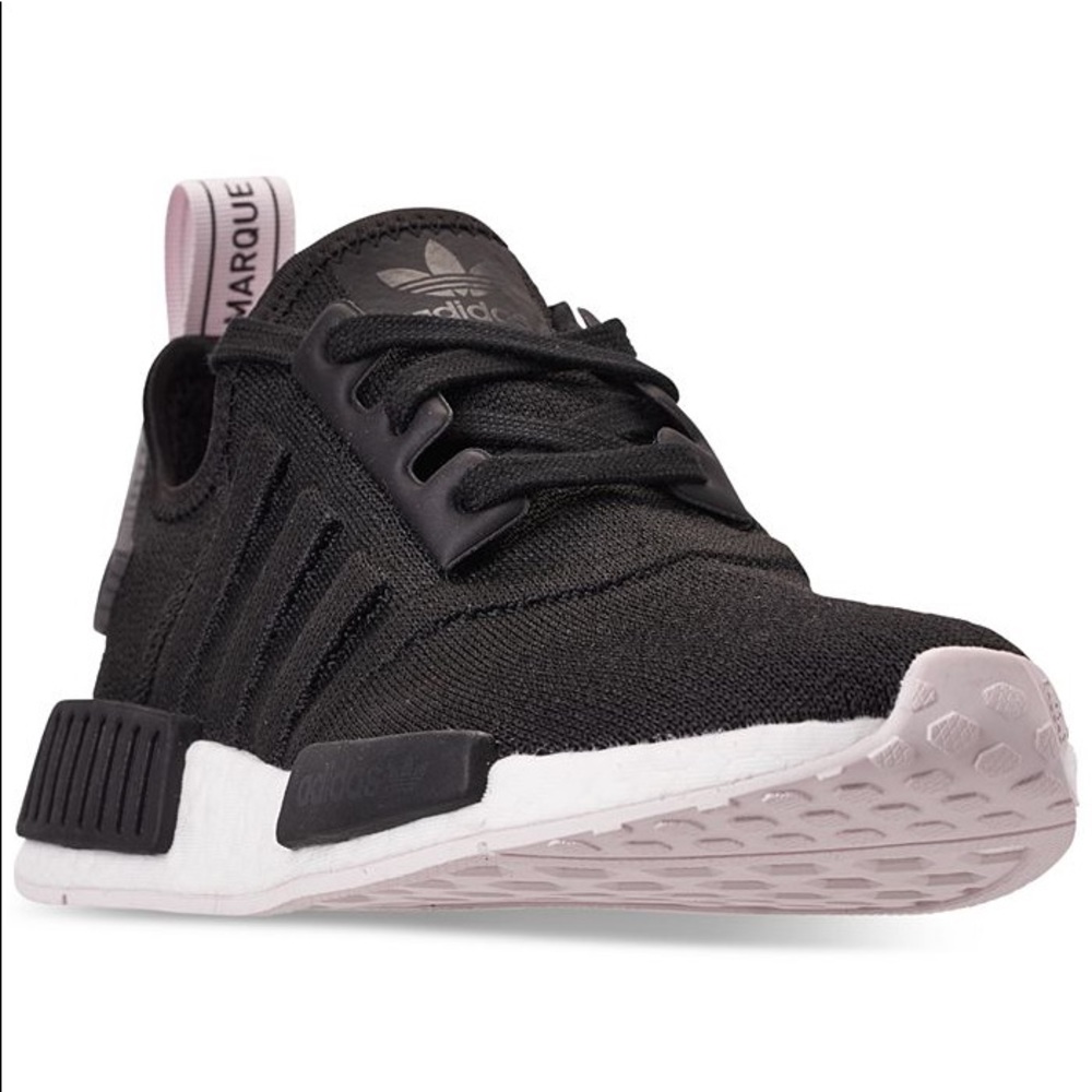 Adidas NMD r1 knit lace up sneakers. Women’s black